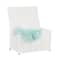 Household Essentials 19" White Woven Sturge Chest